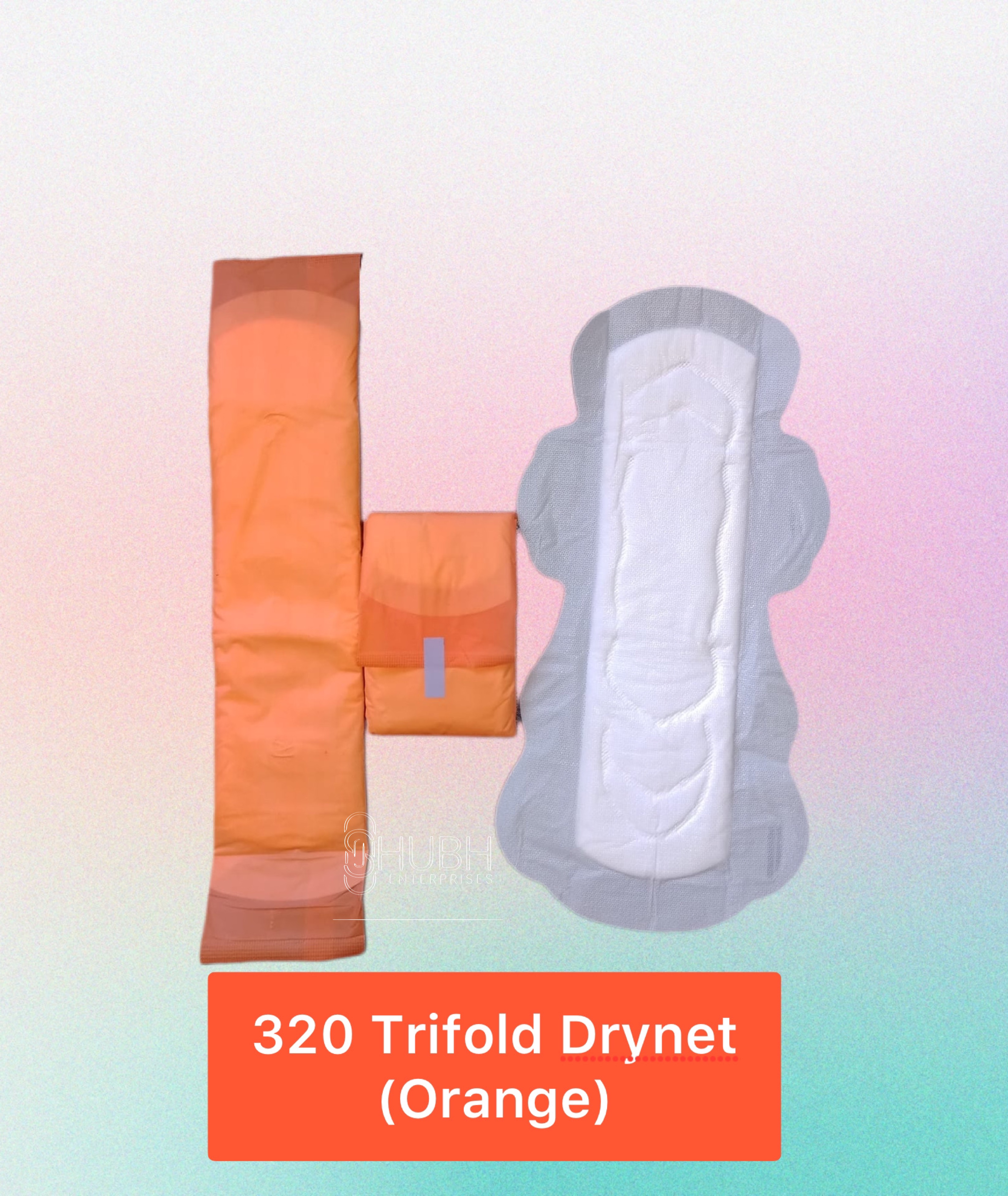 320mm Tri-Fold Dry Net Sanitary Napkin