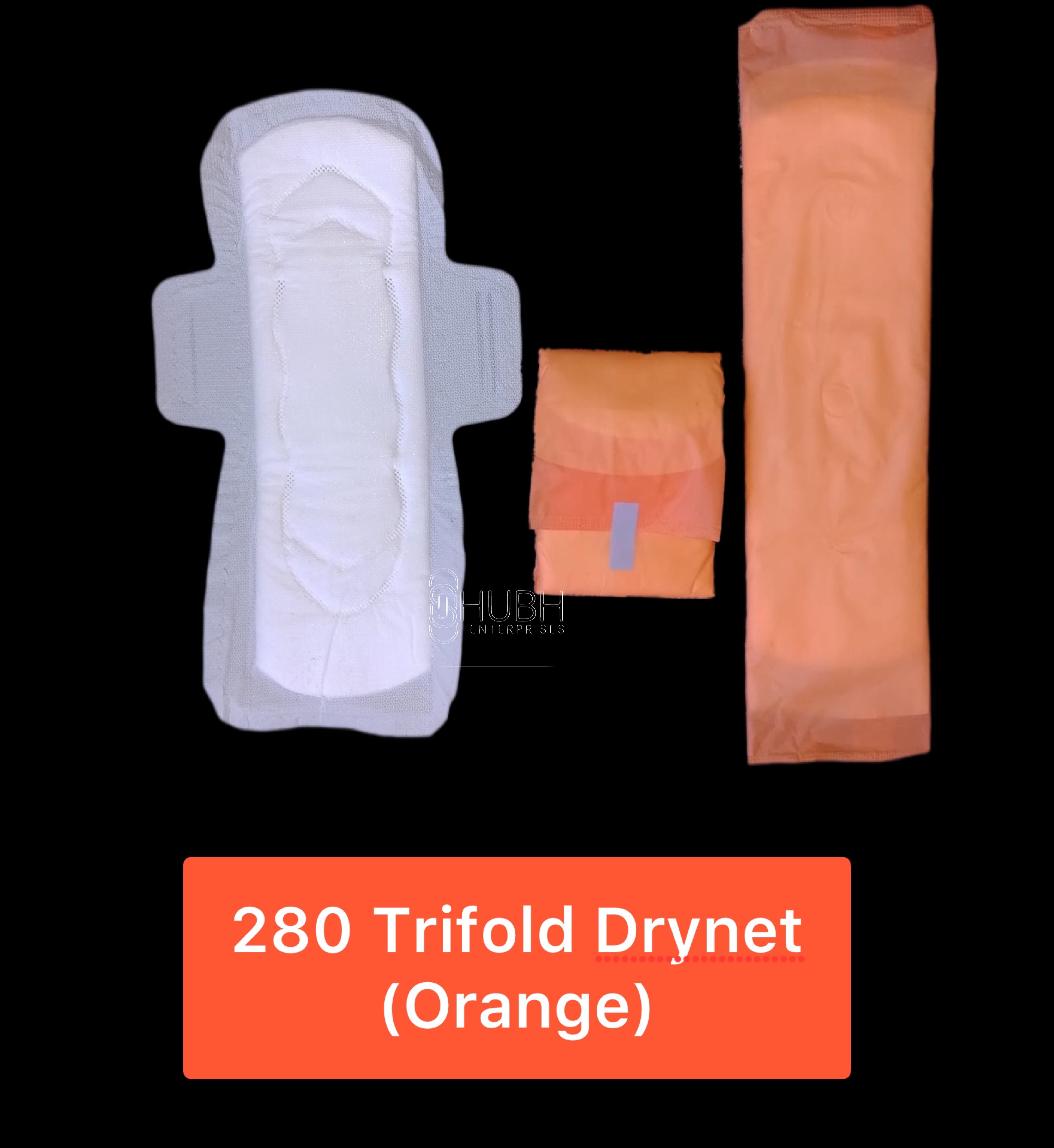 280mm Tri-Fold Dry Net Sanitary Napkin